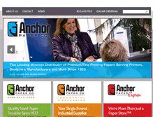 Tablet Screenshot of anchorpaper.com